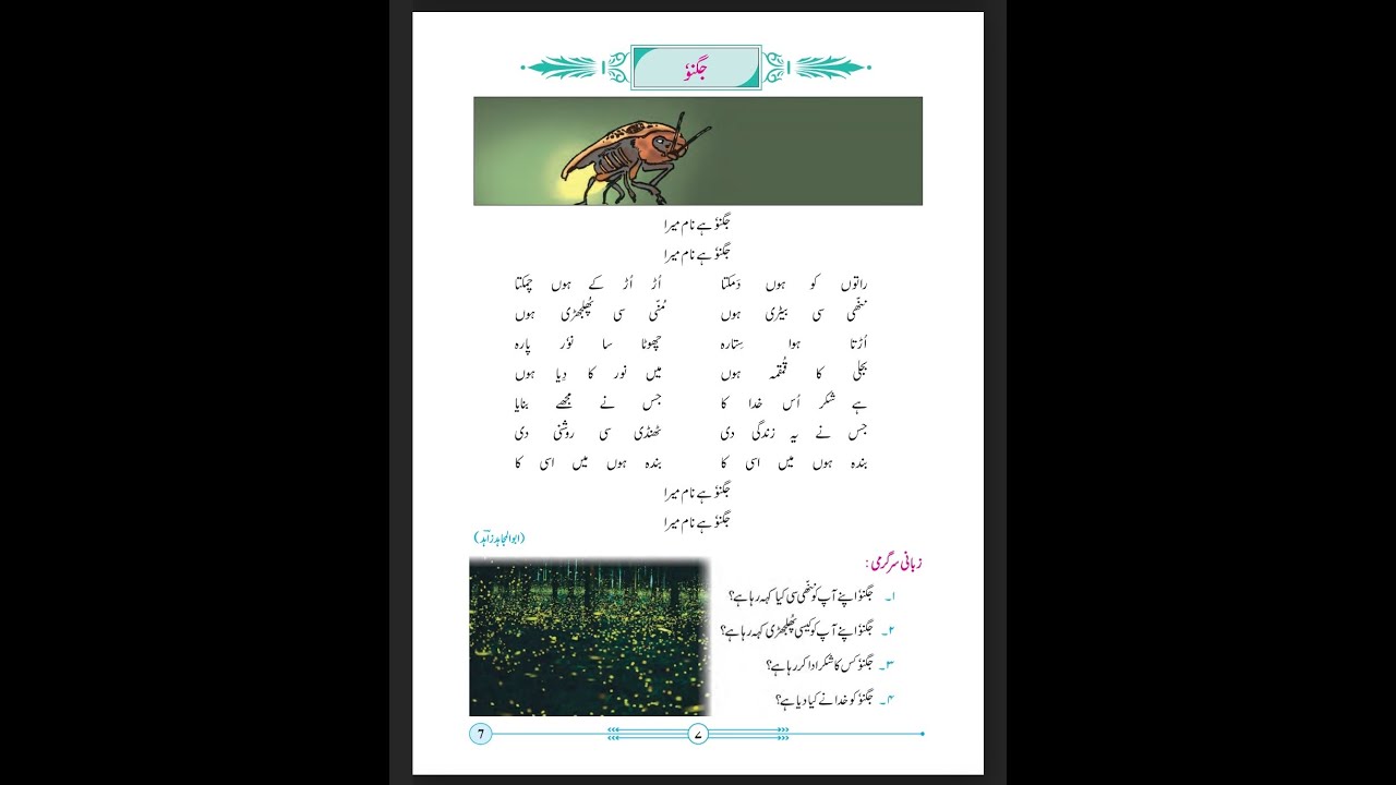 URDU (JUGNU) by A SHAHNAZ Std  2nd.