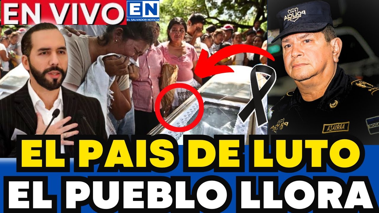 El país de luto, El Salvador lo llora, Falleció Policía Mauricio Arriaza y Bukele investigará