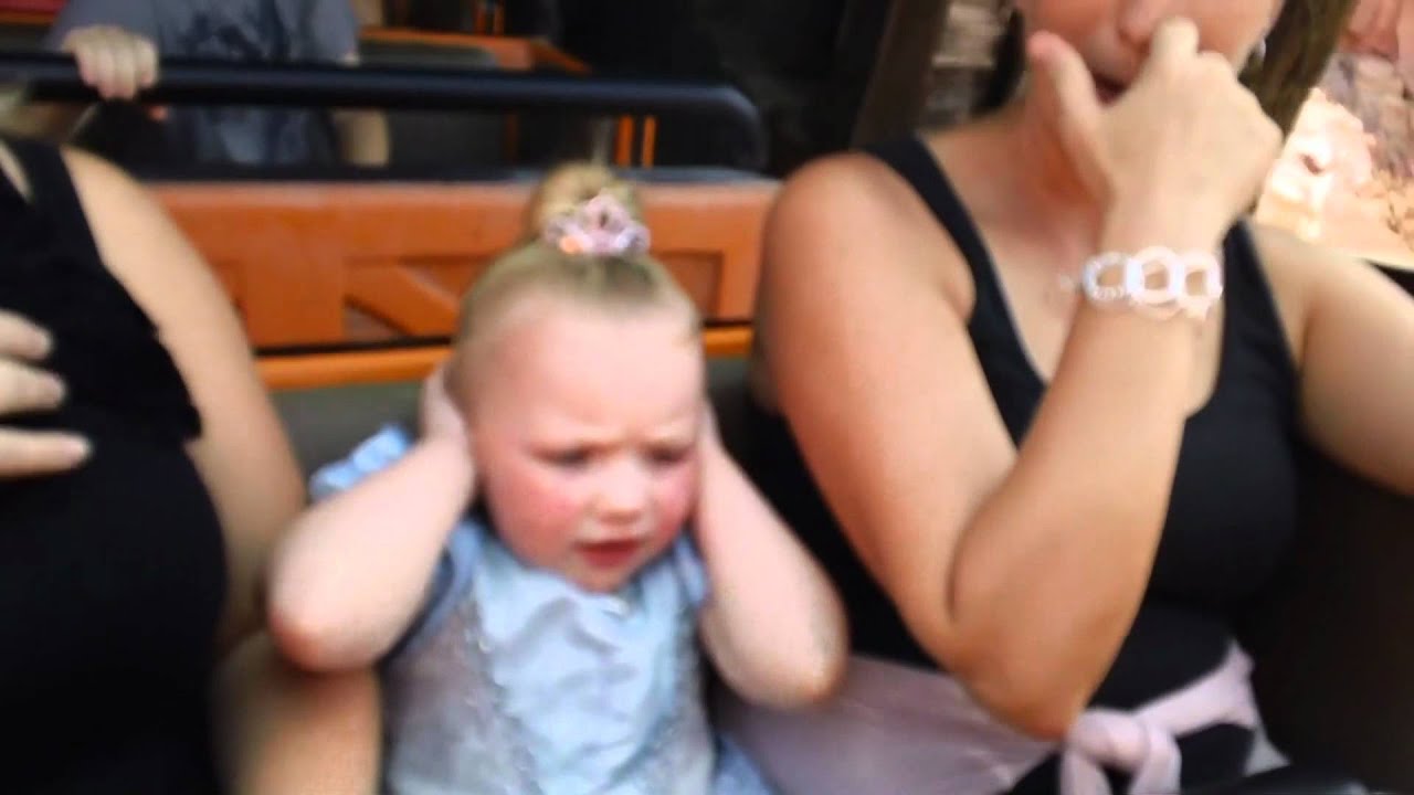 Sophie's First Roller Coaster on Big Thunder Mountain Railroad in Disney