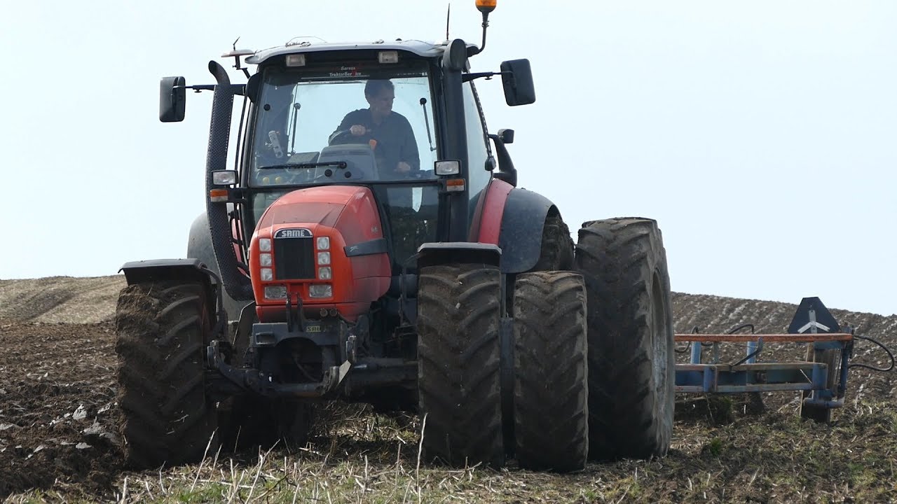 Same Iron 165.7 Working Hard in The Field Ploughing w/ 7-Furrow Överum Plough | Danish Agriculture