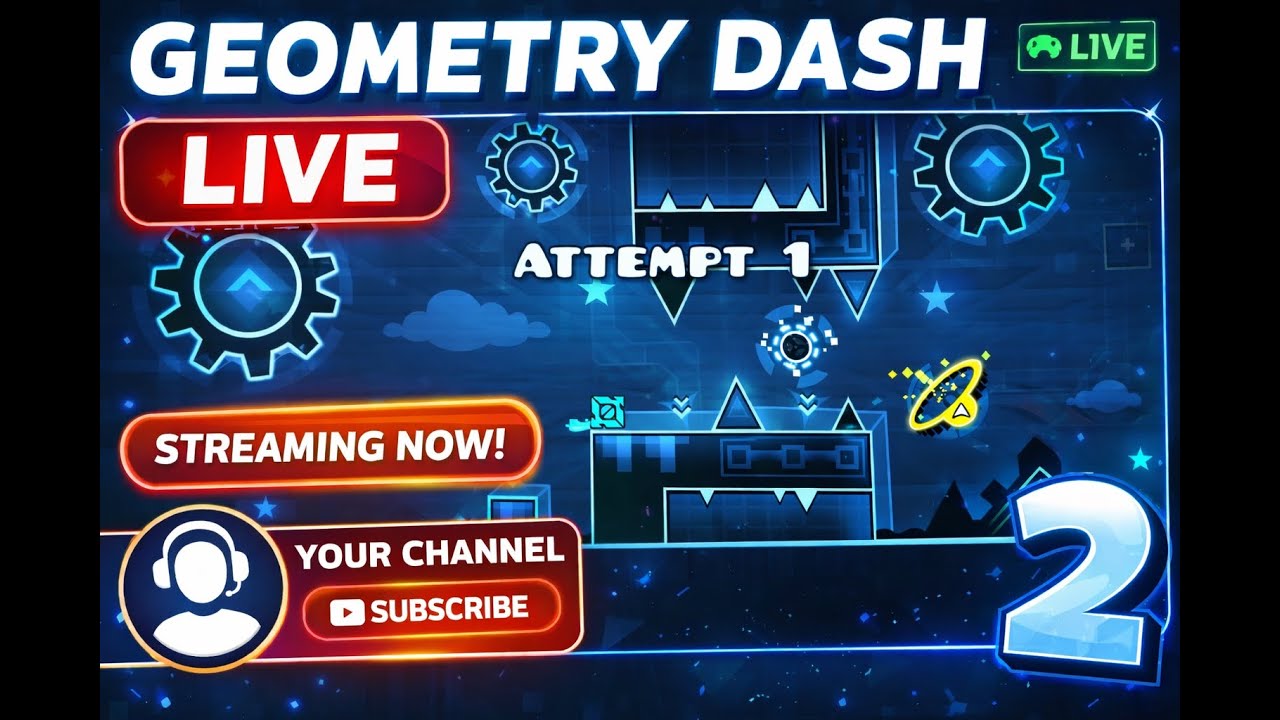 🔴Azurite 48% [stream #2] - Geometry Dash