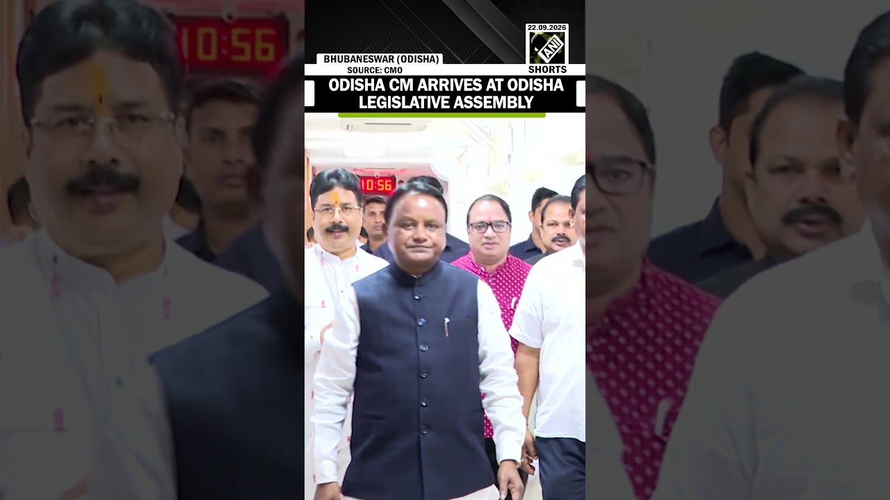Odisha CM Mohan Charan Majhi arrives at Odisha Legislative Assembly to attend Monsoon Session