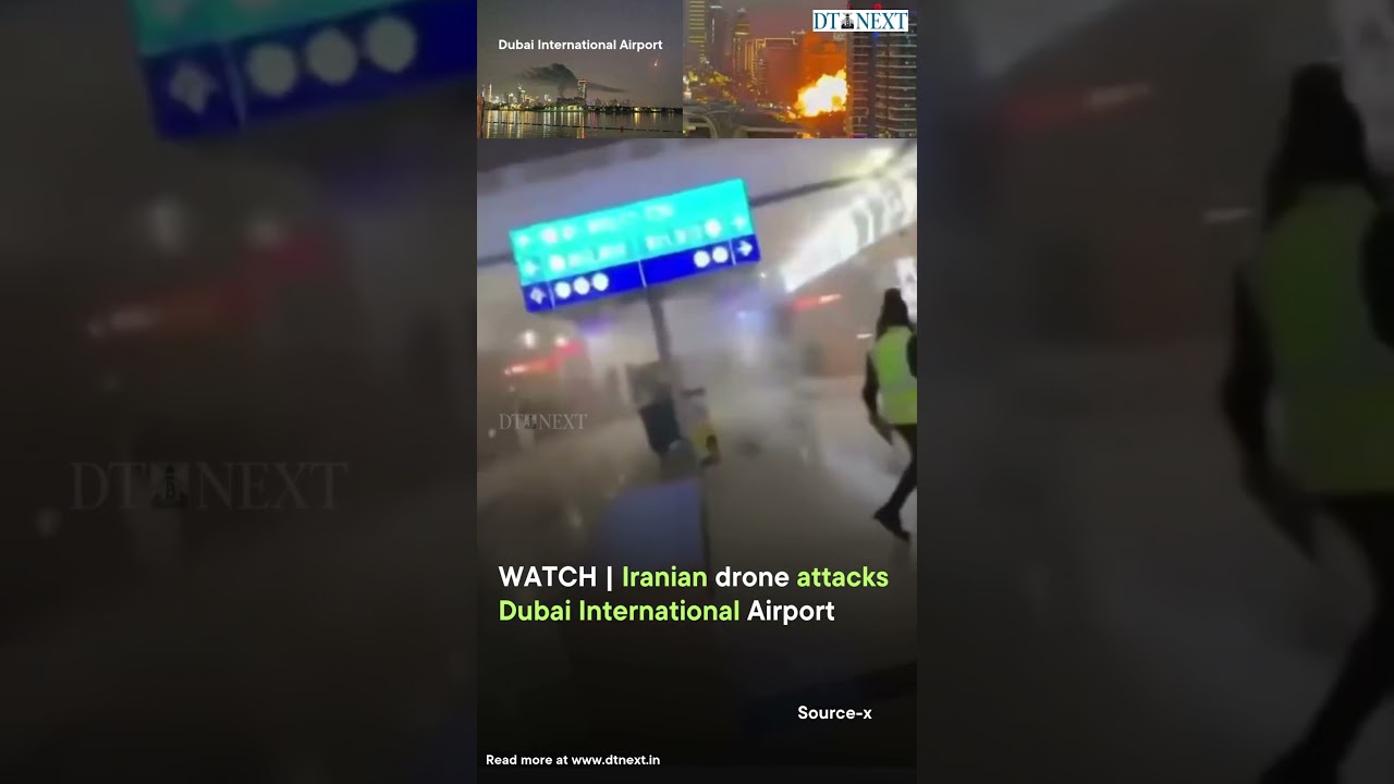 WATCH | Iranian drone attacks Dubai International Airport