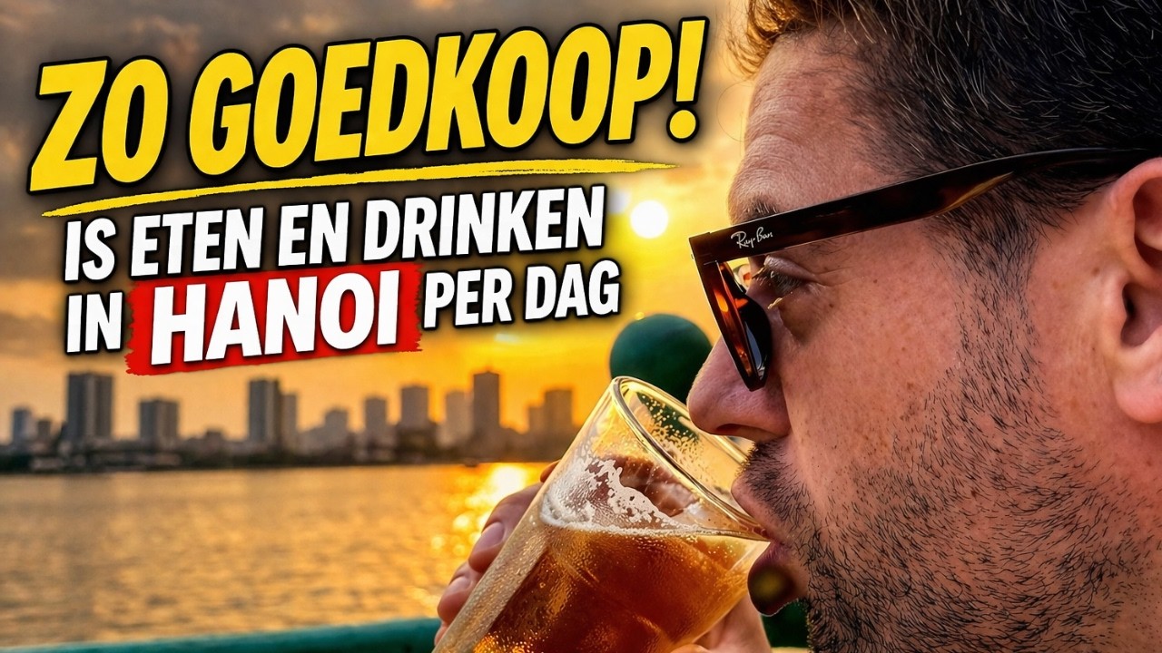 Zo goedkoop is eten en drinken in Hanoi, dit kost het per dag.