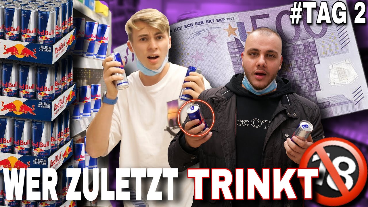 WER ALS LETZTER RedBull Trinkt, GEWINNT 500€ *ABBRUCH!!!* 🤢