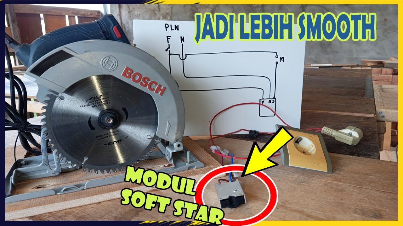 PASANG MODUL SOFT START PADA MESIN TABLE SAW + MEKANISME KELISTRIKAN