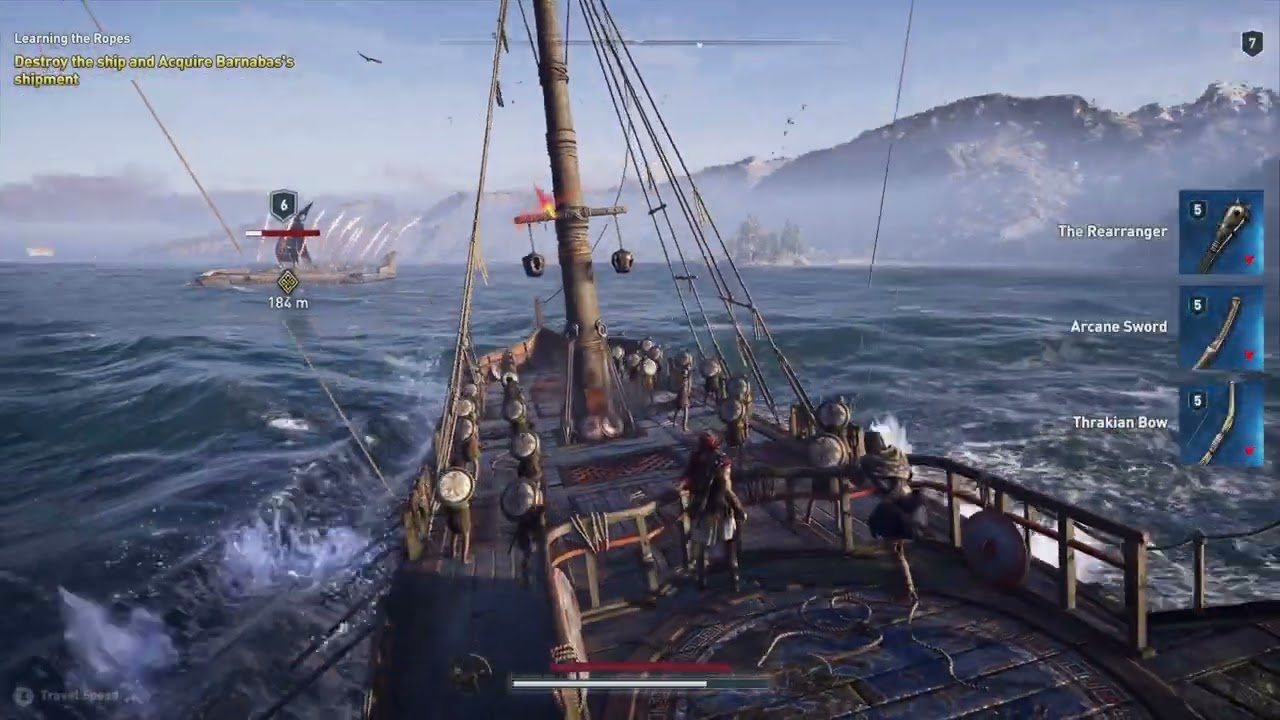 Ramming in ancient Greek naval warfare: Trireme attack illustrates the concept.