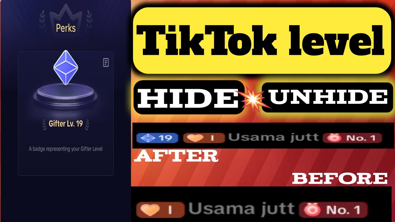 How to Hide Level from TikTok live.Tiktok sey apna level hide kesey karain.Hide unhide level TikTok.