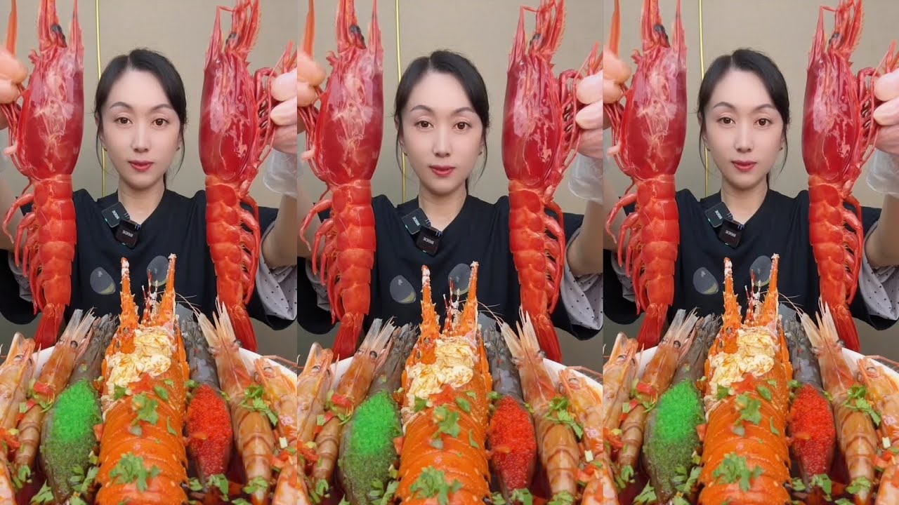 Yummy #572 Eat Lobster 🦞, Shrimp 🍤🦐, ..{ seafood 🦐 🦐 } #mukbang #seafood #eatingshow 