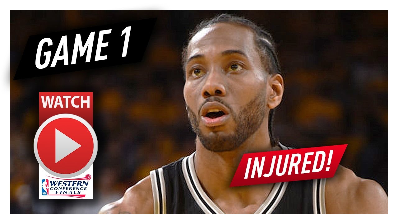 Kawhi Leonard Game 1 Highlights vs Warriors 2017 Playoffs WCF - 26 Pts, 8 Reb, INJURED AGAIN!