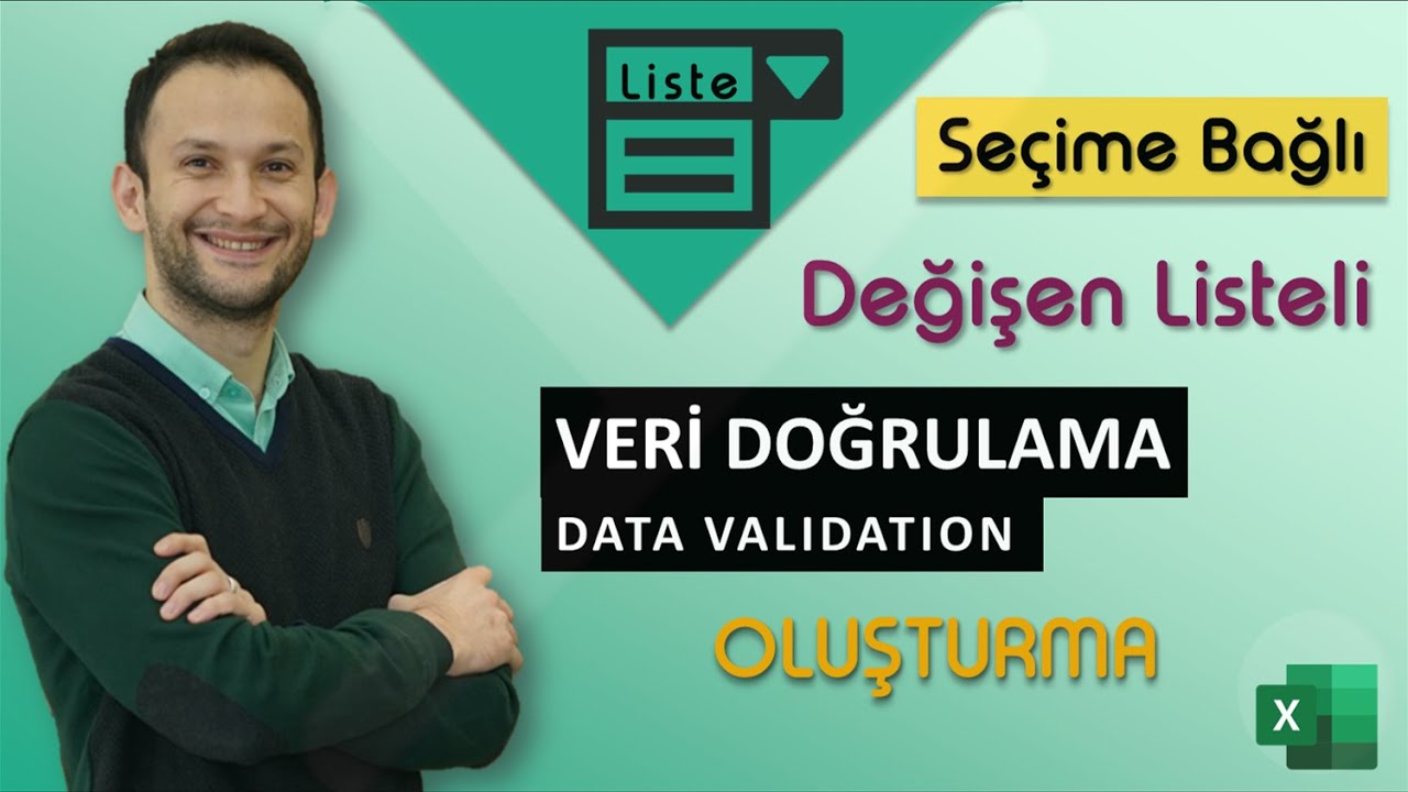 MS Excel ile Veri Doğrulama Seçime Bağlı DEĞİŞEN Liste Yapma (İl-İlçe)