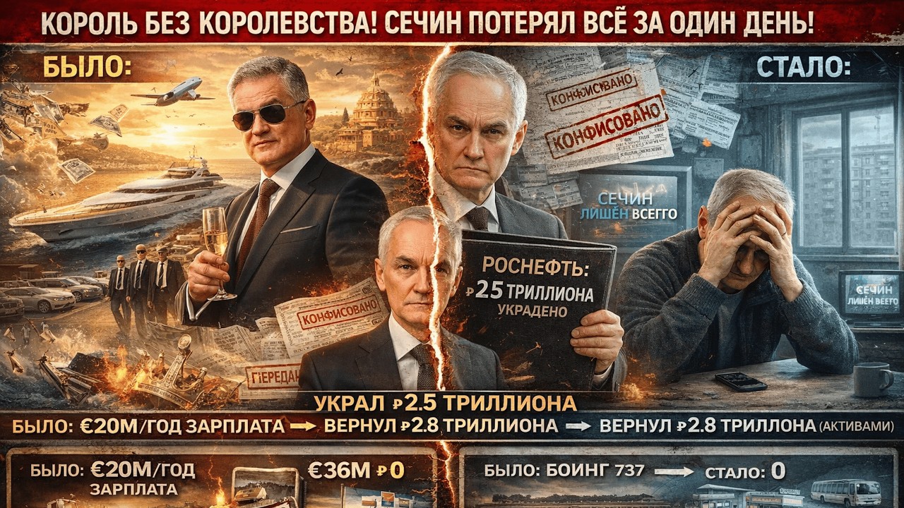 300 ОХРАННИКОВ! СЕЧИН ВОРОВАЛ 18 ЛЕТ! БЕЛОУСОВ: 