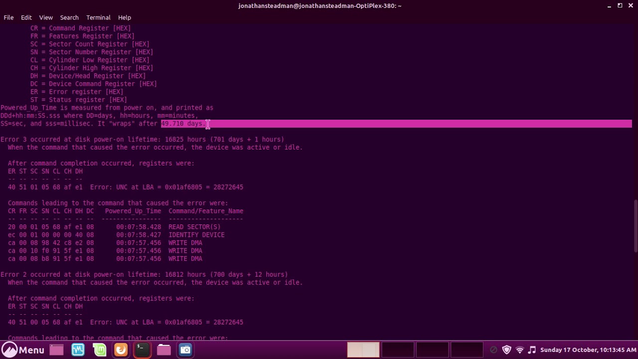 How to use Smartctl in Linux.