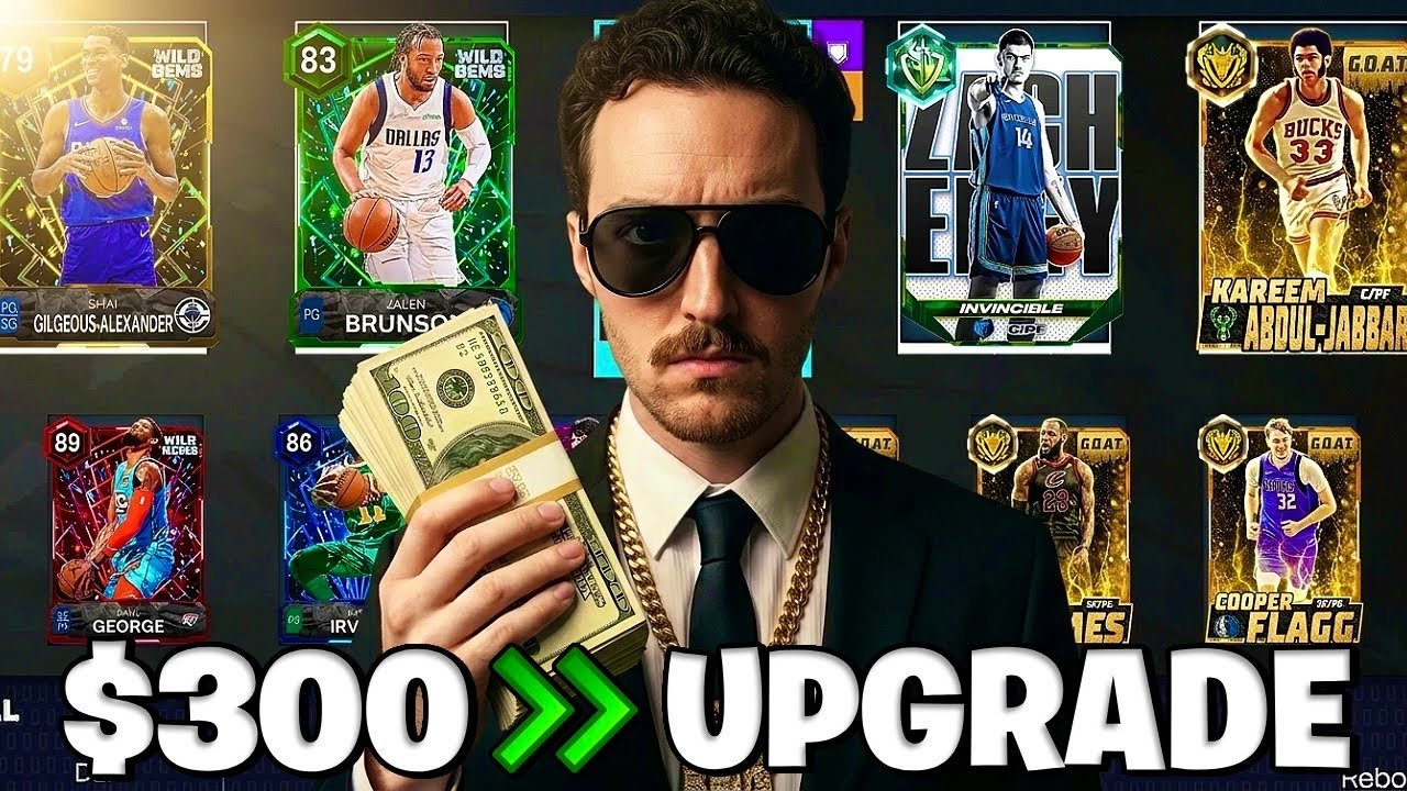 Я ПОТРАТИЛ $300 НА *УЛУЧШЕНИЕ АККАУНТА ПОДПИСЧИКА* С ПОМОЩЬЮ КАРТ GOAT И INVINCIBLE 🔥 NBA 2K26 MY...