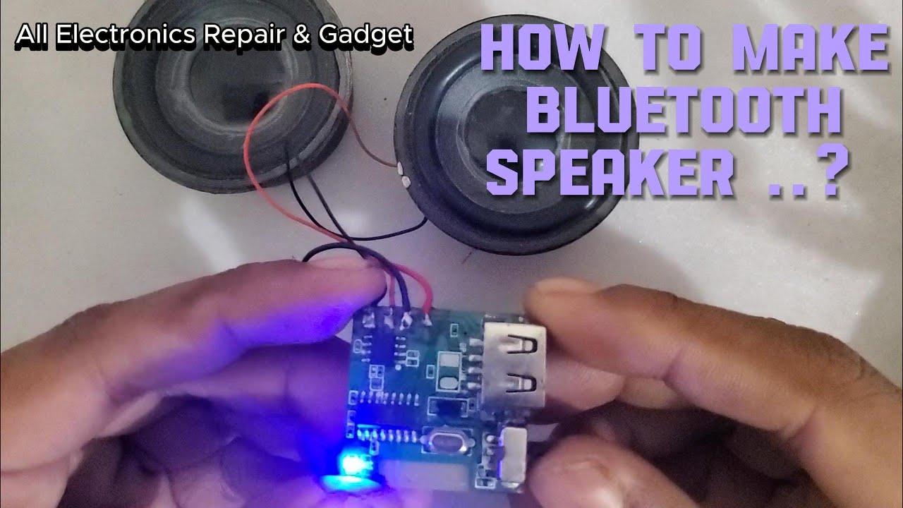 How to make bluetooth speaker / Mini bluetooth speaker @Allelectronicsgadget