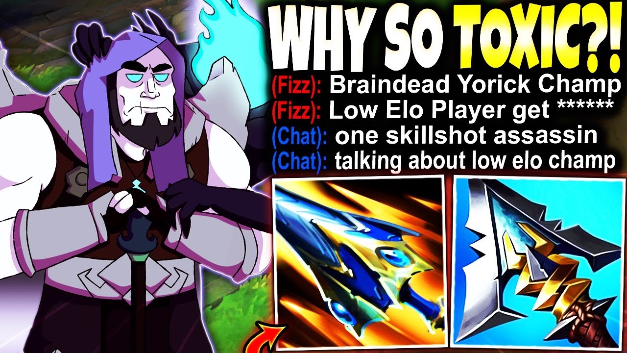 My Team Toxic and Tilted...Enemy team Toxic and my Yorick literally 1v9 Carrying