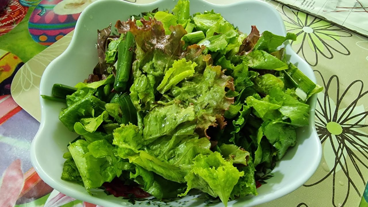 Preparare salata de salata verde