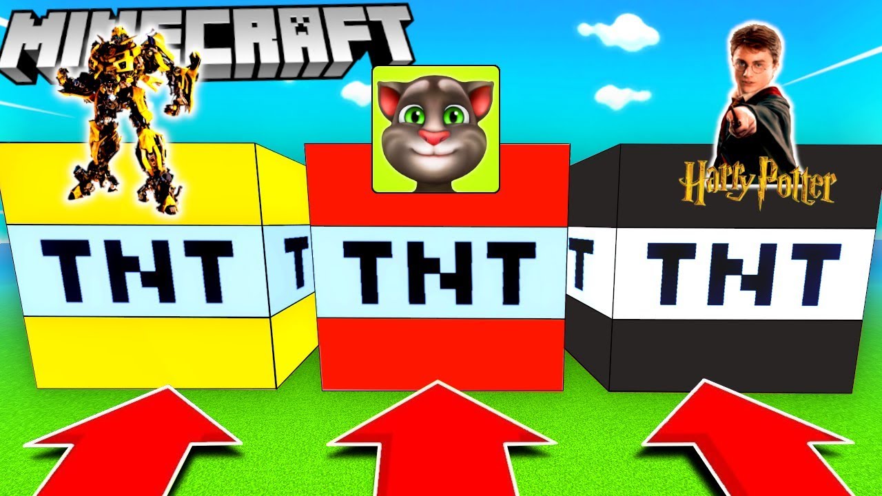 NIE WYBIERZ ZŁEGO TNT (BUMBLEBEE, TALKING TOM, HARRY POTTER) MINECRAFT MATRUNER | MATI I LUCY