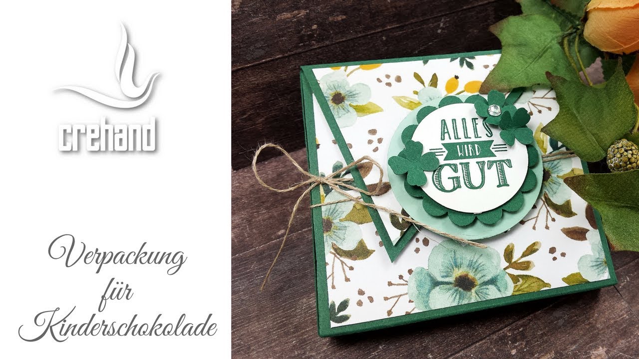 Verpackung für Kinderschokolade - Kreativ mit crehand & Stampin' Up!