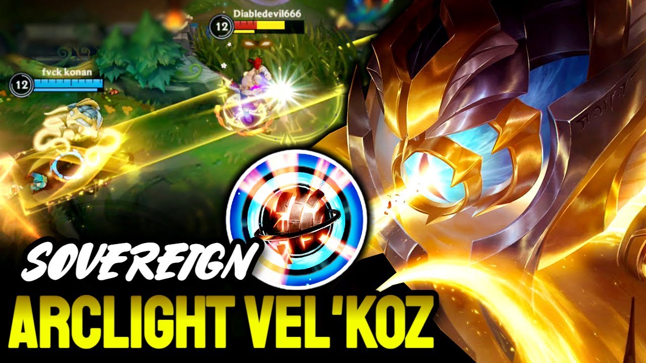 WILD RIFT ARCLIGHT VEL'KOZ GAMEPLAY - SOVEREIGN RANKED