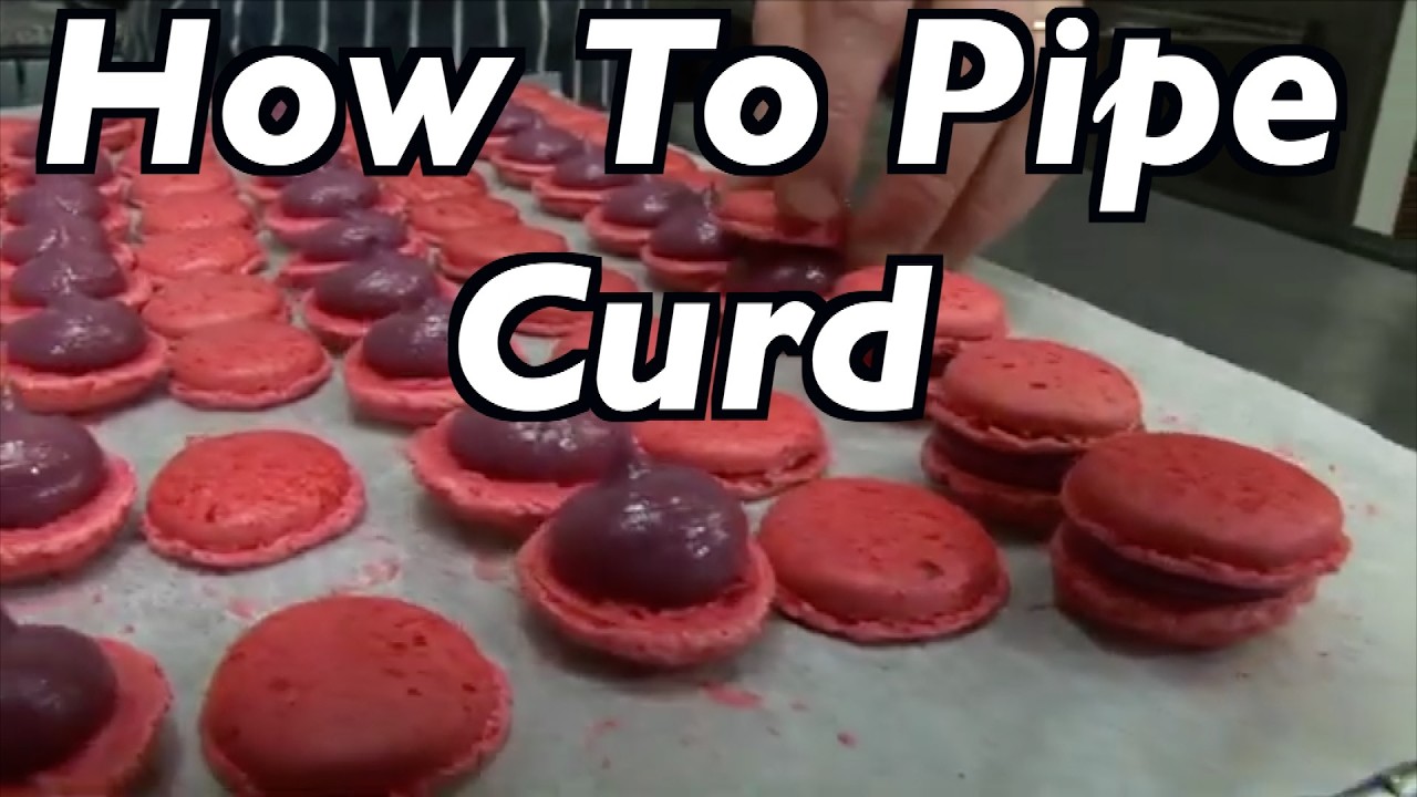How to Pipe  Curd onto French Macarons with The French  Chef Julien