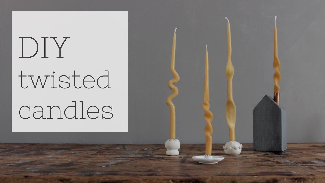 Twisted candle tutorial