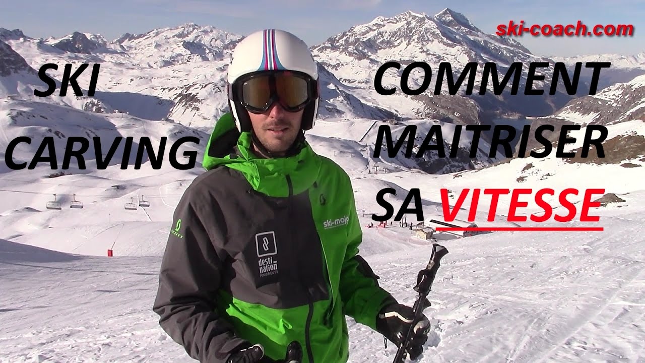 Comment faire un virage CARVING / coupé en SKI : maitriser la vitesse