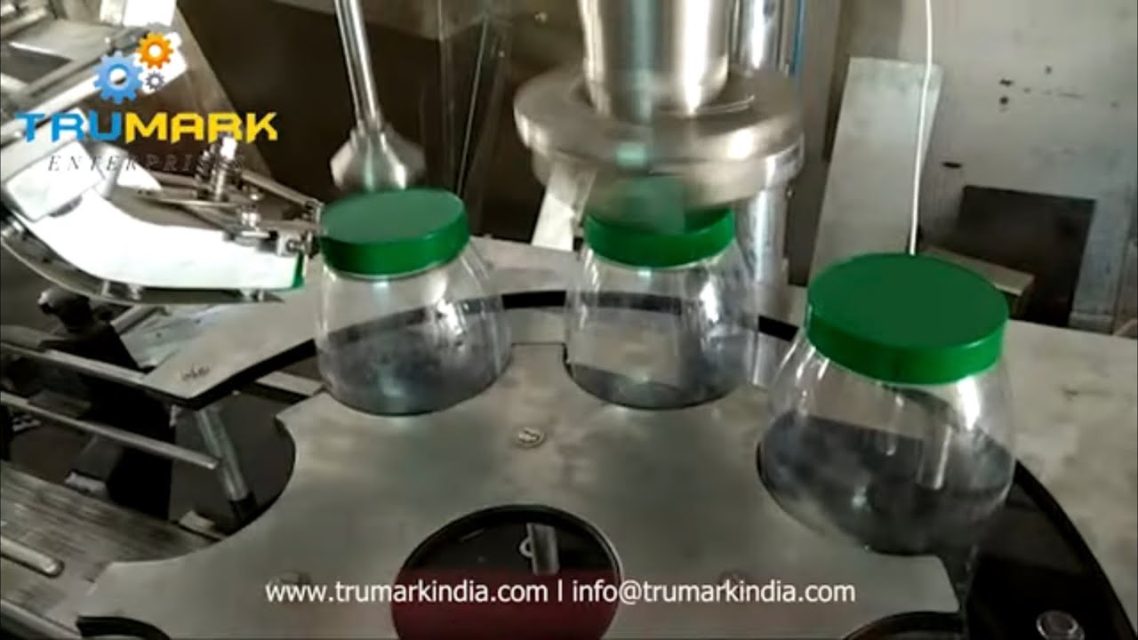 WIDE MOUTH PET JAR AUTOMATIC CAPPING MACHINE