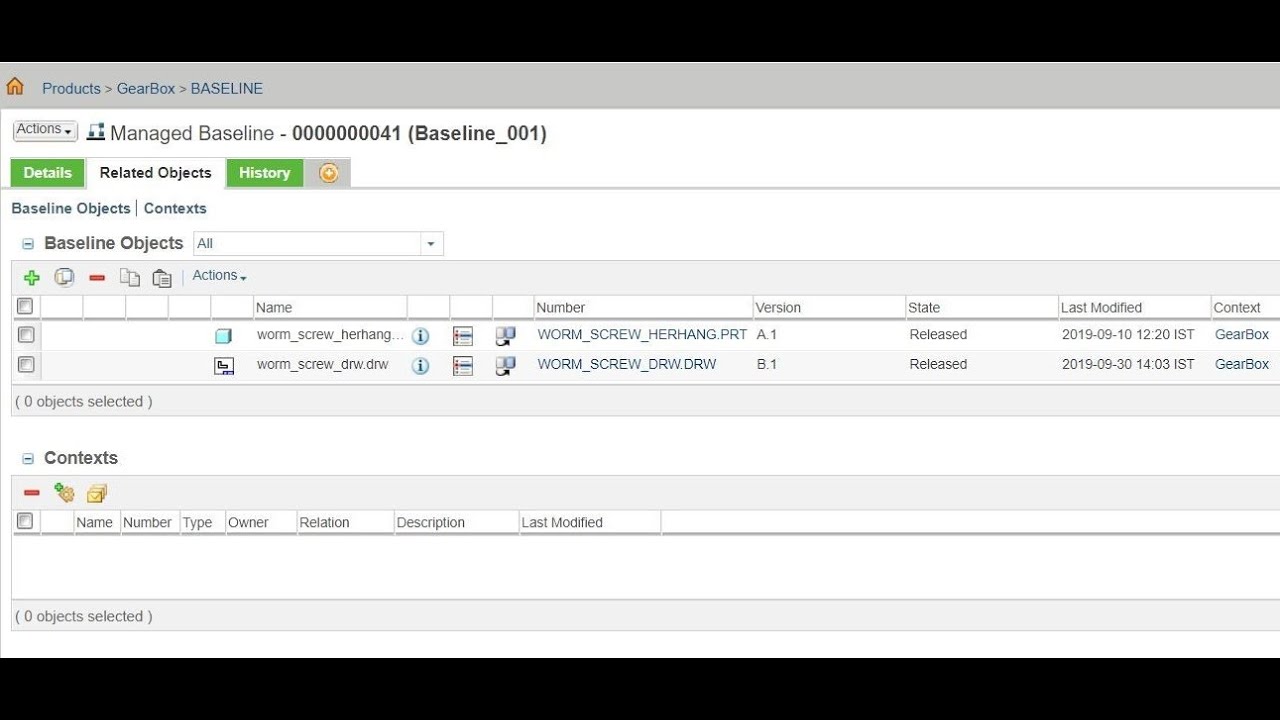 Automated Baseline Creation in Windchill