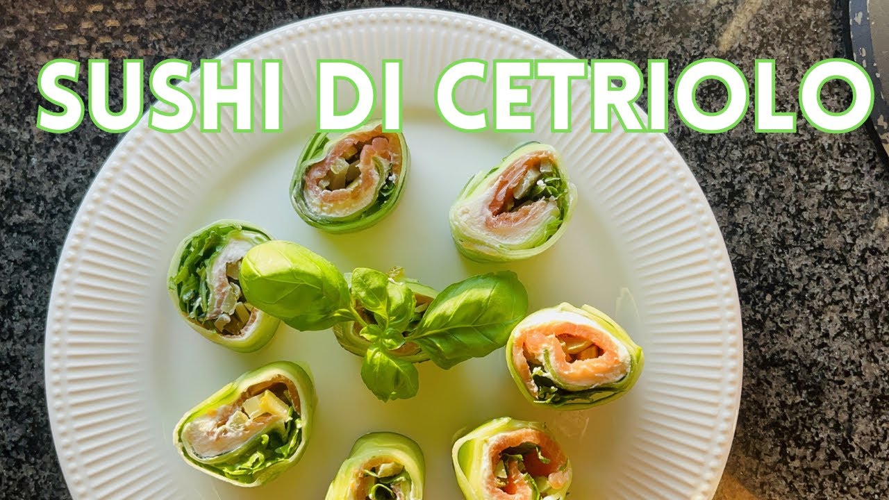 SUSHI DI CETRIOLO solo 5 INGREDIENTI | Perfetti come aperitivo e cena | Ricetta LOW CARB