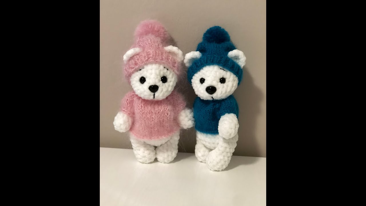 Мишутка по мк от Дарьи  Сальтевской. 17 см счастья ❤️örme ayı, knitted bear,oso tejido,ニットクマ