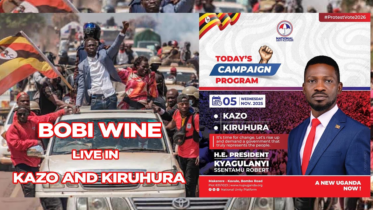 KYAGULANYI SENTAMU ROBERT LIVE IN KAZO AND KIRUHURA. #bobiwine