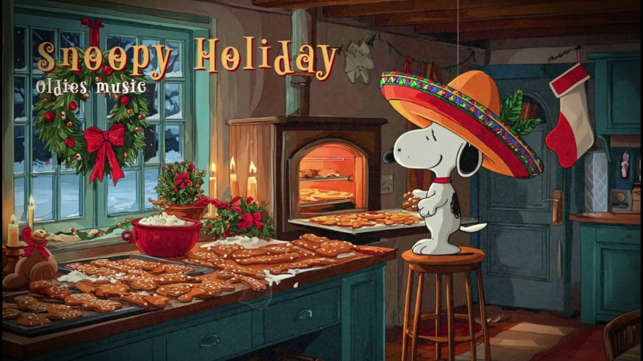 Winter Dinner with Snoopy | Oldies 1940s Jazz Playlist for Relax and Study