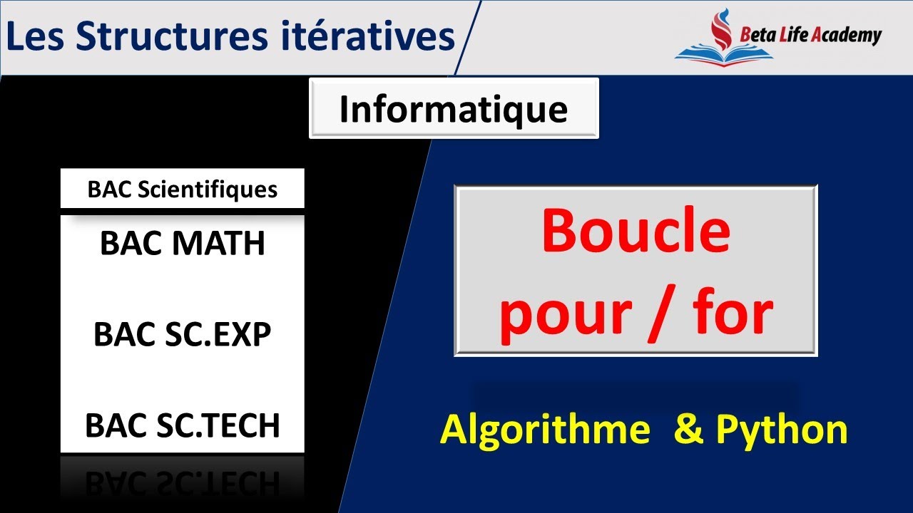 Informatique - boucle pour / for | BAC Scientifiques