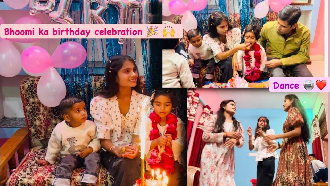 Bhoomi ko birthday par raat m diya surprise😮❤️angel ne ki birthday par bahut sari comedy😅😍￼