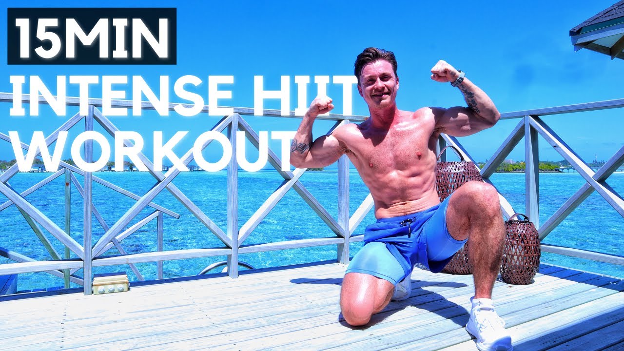 15 MINUTE INTENSE CARDIO HIIT WORKOUT // Explosive bodyweight strength