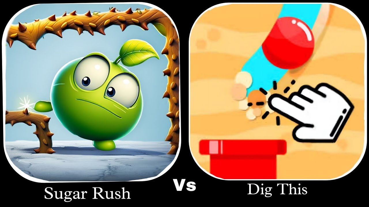 Sugar Rush Vs Dig This - Up To Max Level SpeedRun Gameplay 