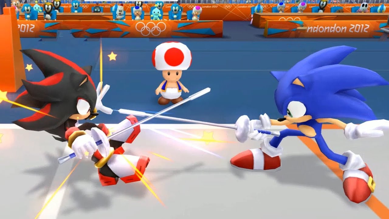 Mario & Sonic At London 2012 Olympic Games Fencing #8 With Shadow and Luigi