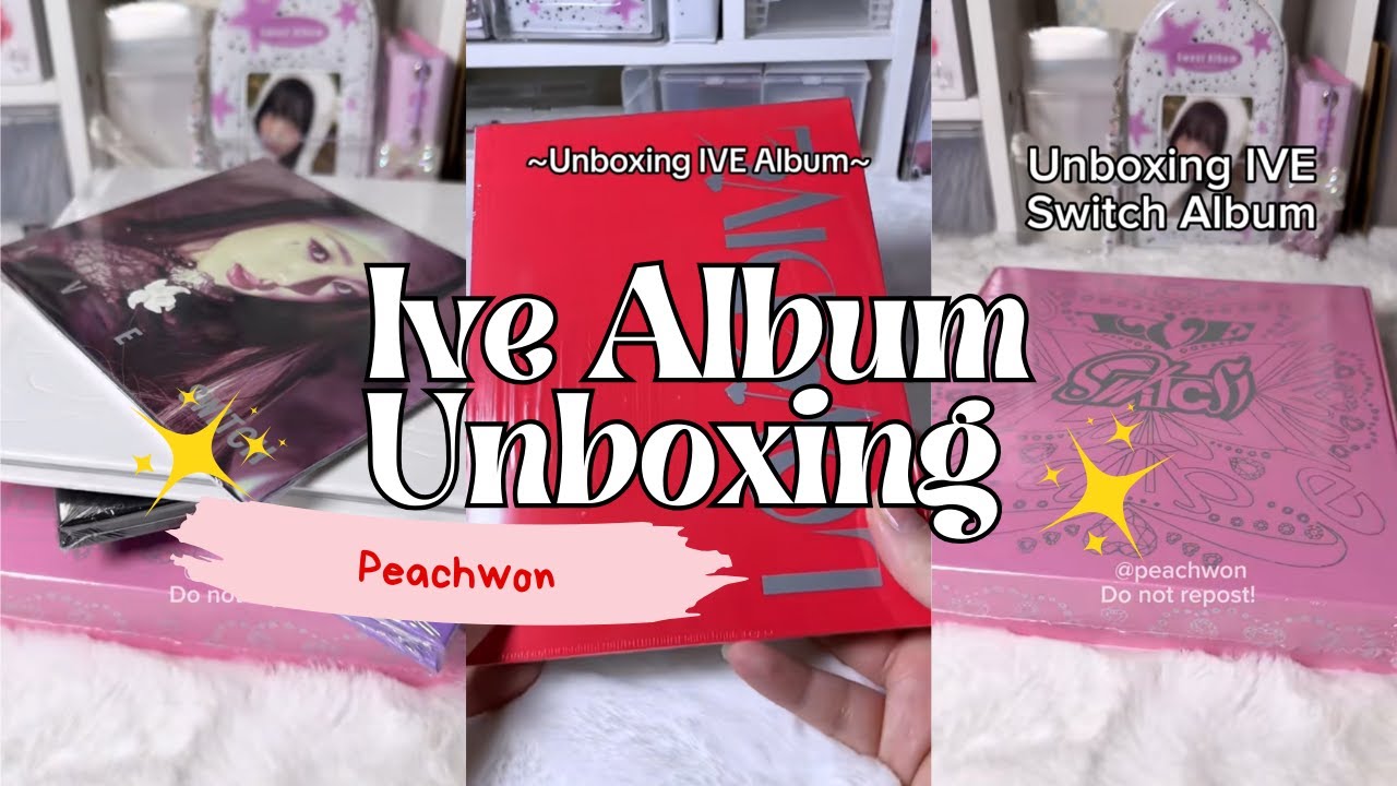 IVE Album Kpop Unboxing Tiktok Complications| Peachwon