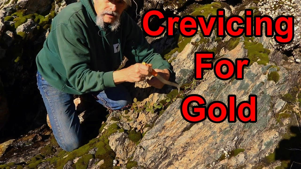 How I search for crevices that should hold gold.