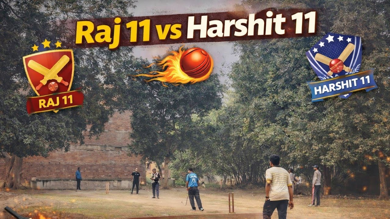 Raj 11 vs Harshit 11 Final Match ||#cricket #tournament #cricketlover #tennismatch #villagevlog||