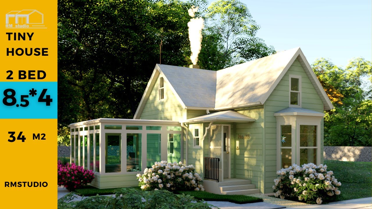 Tiny House Design Idea 8.5 x 4  Meters . ( 366 square foot)