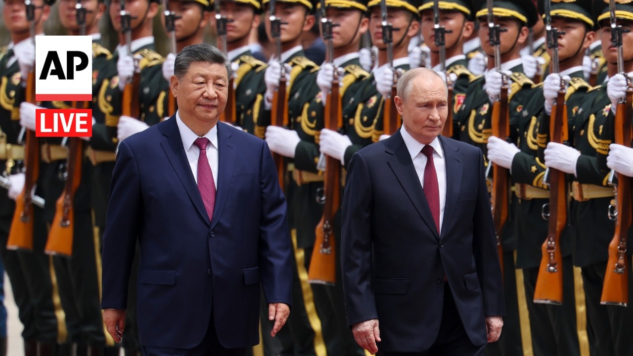 LIVE: Xi Jinping hosts a welcome ceremony for Putin in China (full)