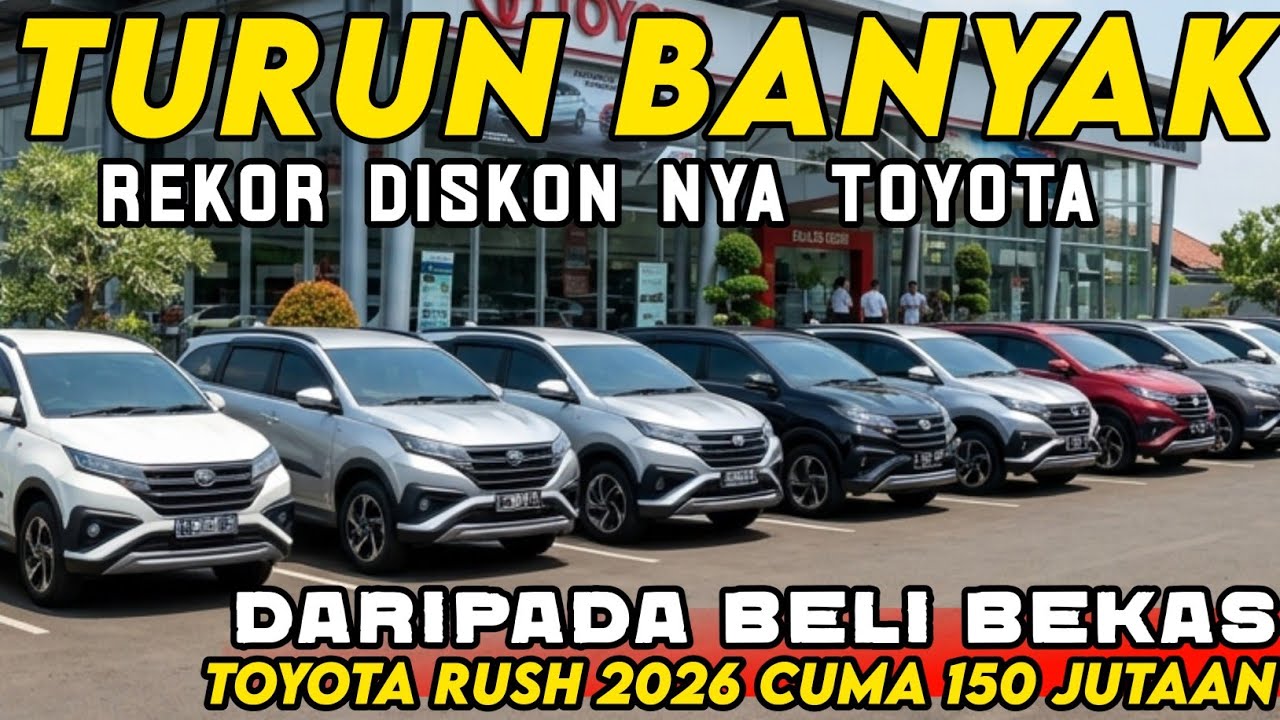 TOYOTA RUSH 2026 BARU CUMA 100 JUTAAN PROMO MOBIL MURAH
