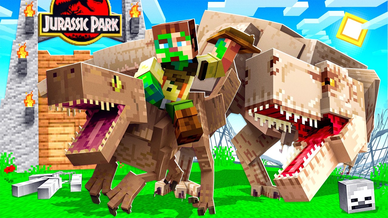 OPENING a DINOSAUR ZOO in MINECRAFT!
