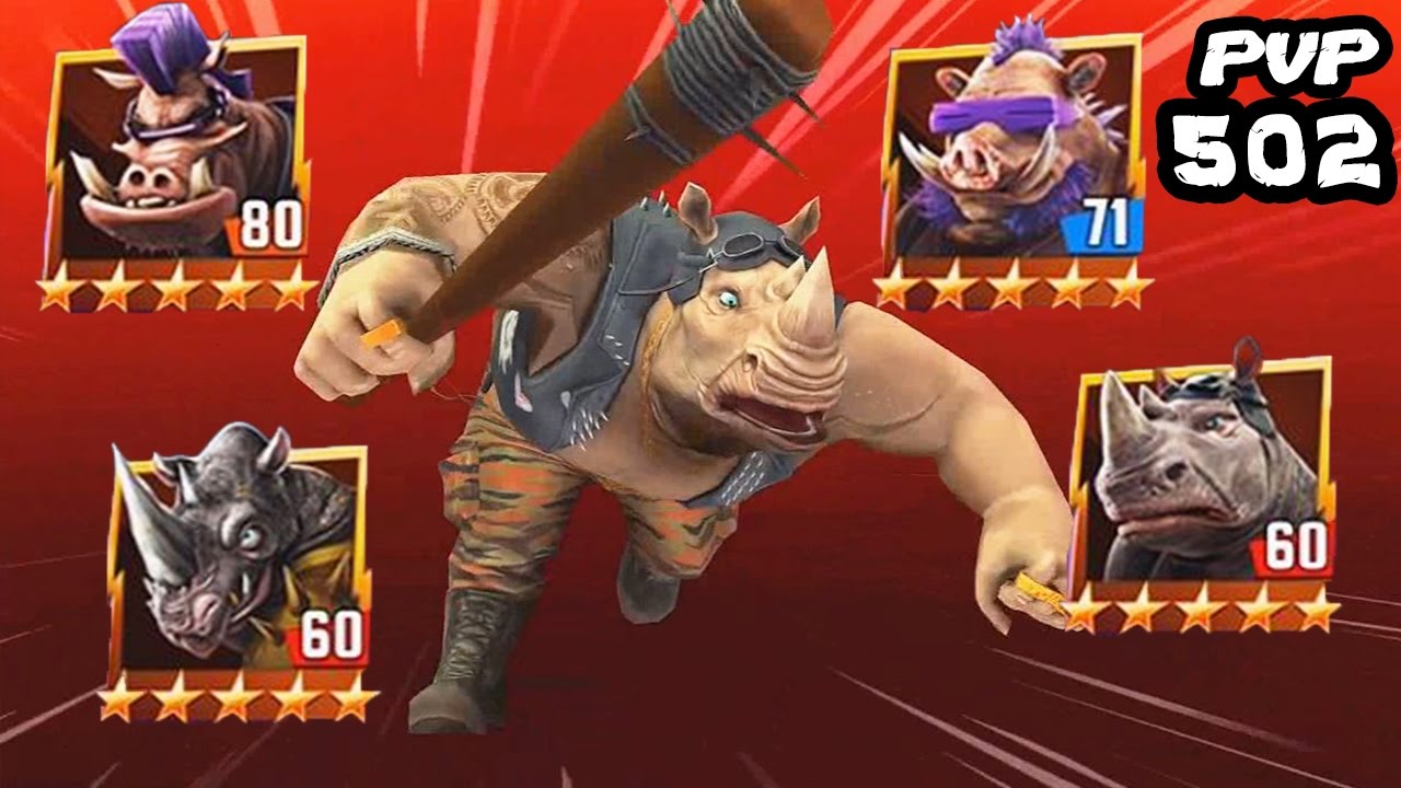 TMNT Legends PVP 502 (Rocksteady Legend, Bebop Legend, Rocksteady Movie, Bebop Movie)