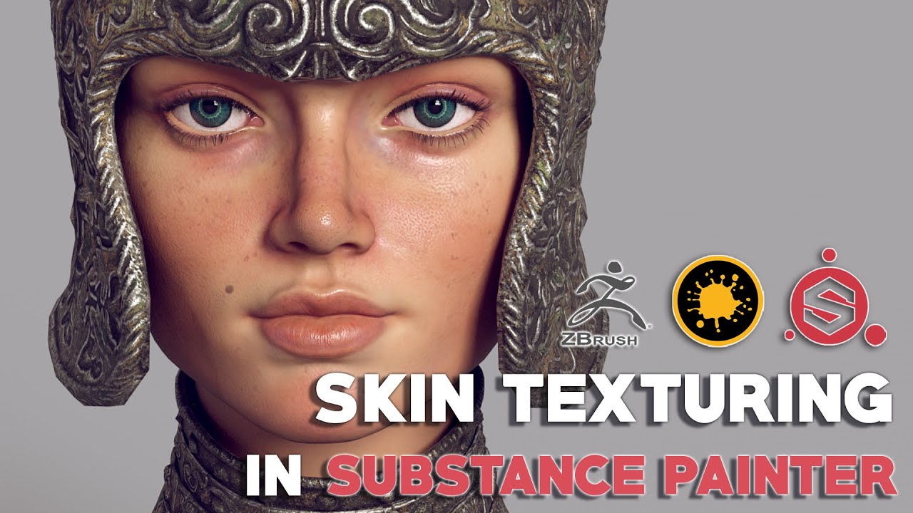 Текстурирование кожи в Substance Painter для персонажей в реальном времени