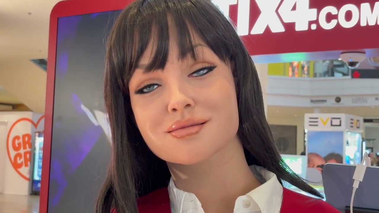 Melody the A.I. Robot Hawks Tickets in Las Vegas