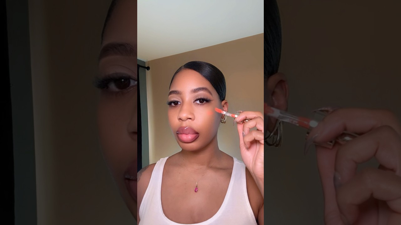 Makeup GRWM Orange Blush | Everyday Glam | NYX Buttergloss 