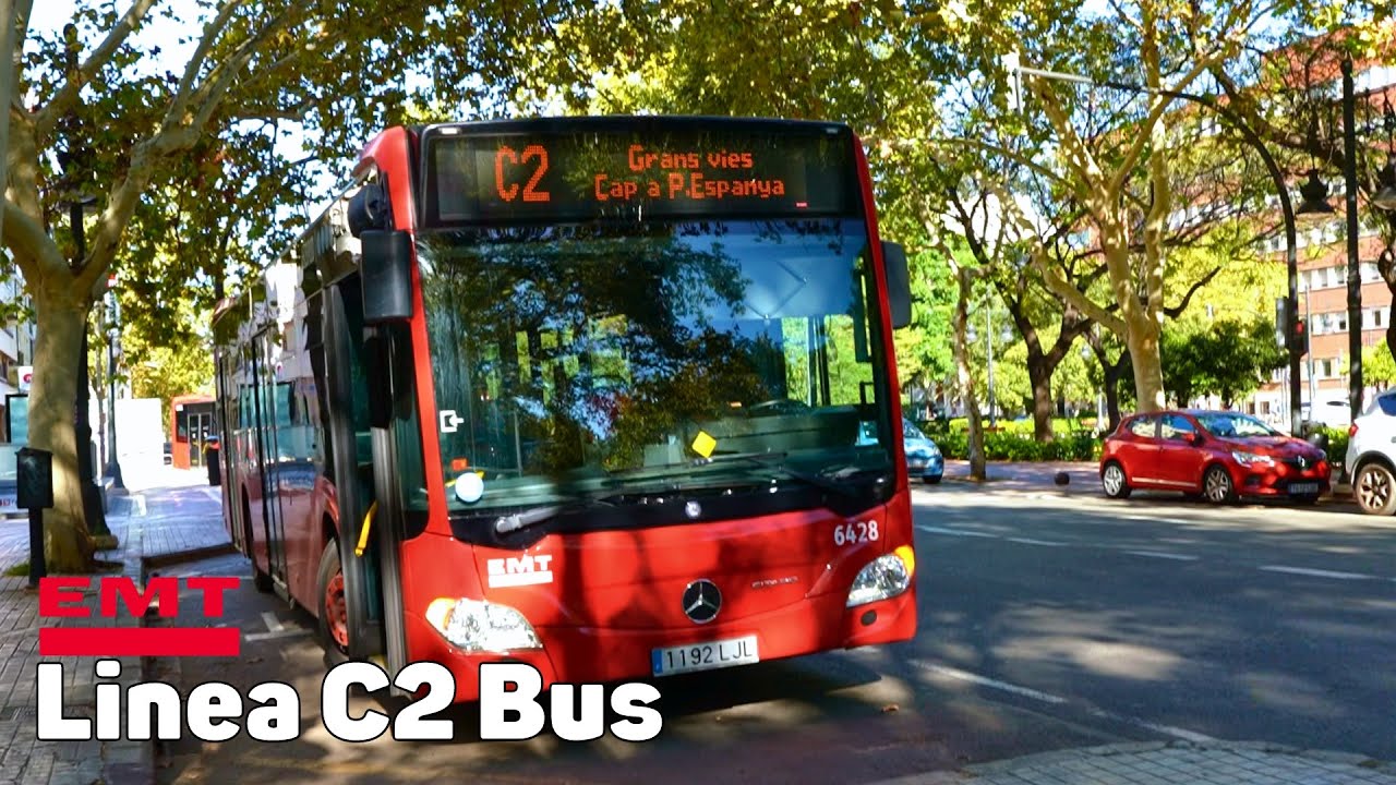 Автобус линии C2 - Валенсия, Испания - полное путешествие